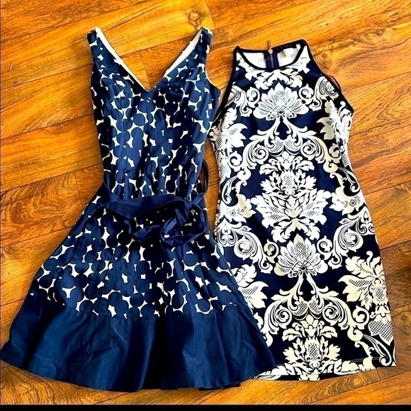 𝅺NINE West Polka Dot Dress Size 4, B Darlin Dress 5/6 - Picture 1 of 6